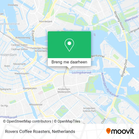 Rovers Coffee Roasters kaart