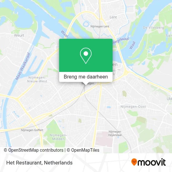 Het Restaurant kaart
