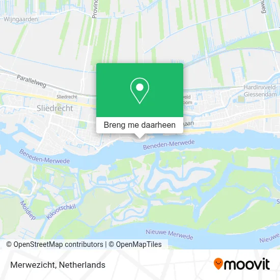 Merwezicht kaart