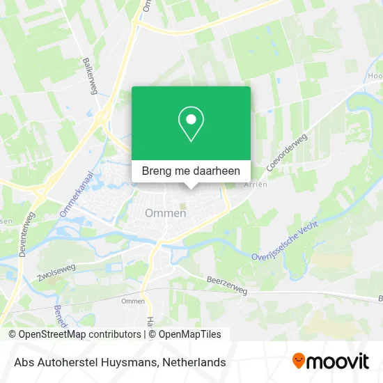 Abs Autoherstel Huysmans kaart