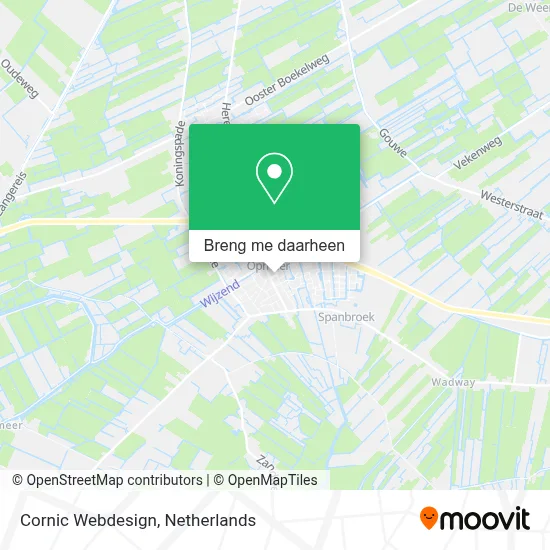 Cornic Webdesign kaart