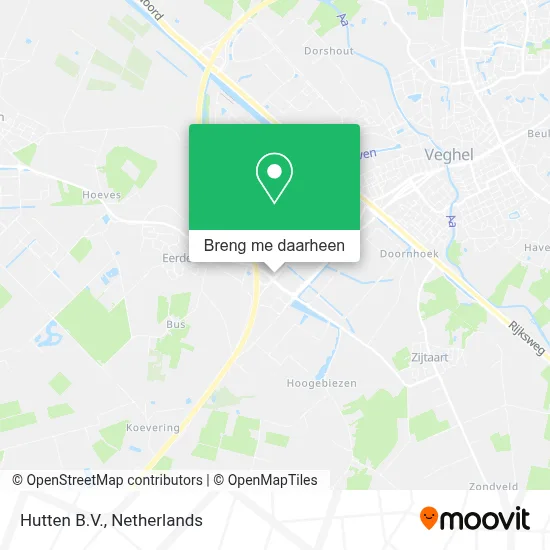 Hutten B.V. kaart