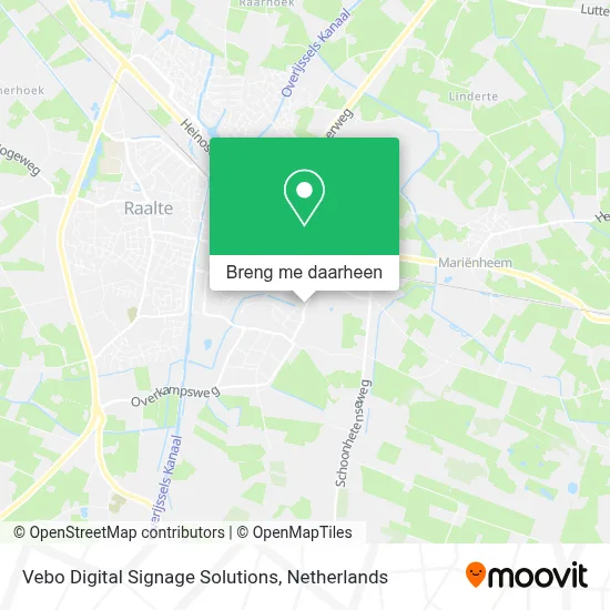Vebo Digital Signage Solutions kaart