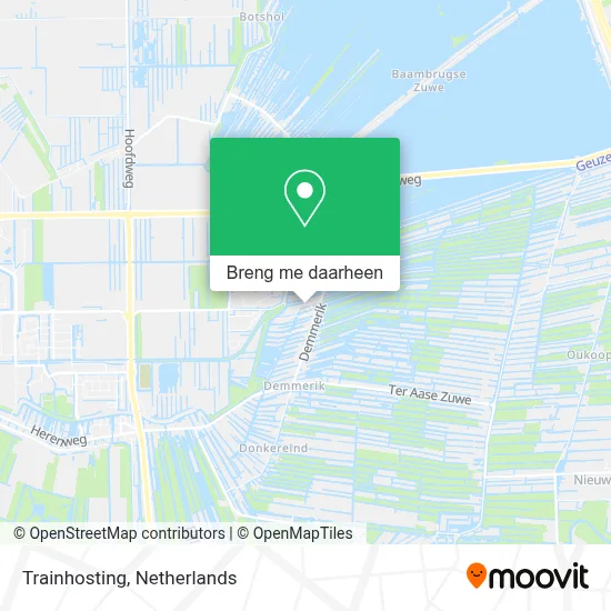 Trainhosting kaart