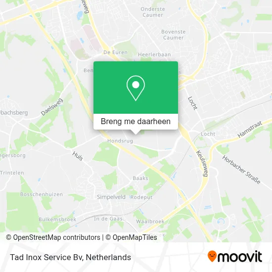 Tad Inox Service Bv kaart