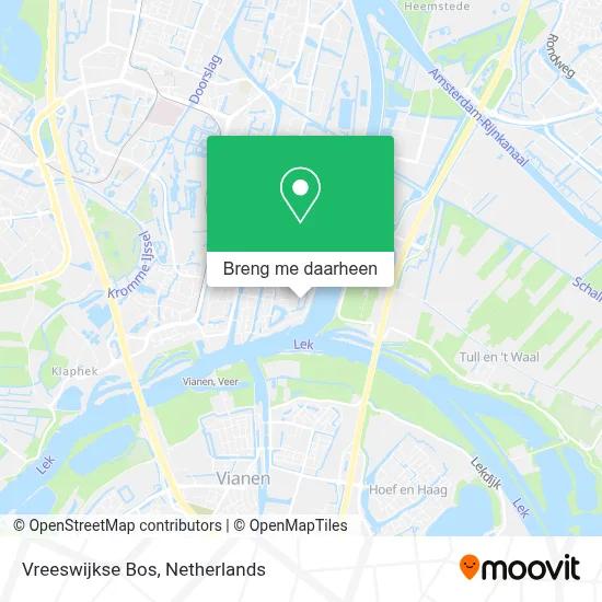 Vreeswijkse Bos kaart