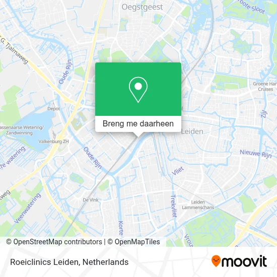 Roeiclinics Leiden kaart
