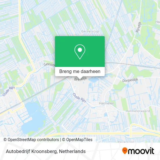 Autobedrijf Kroonsberg kaart
