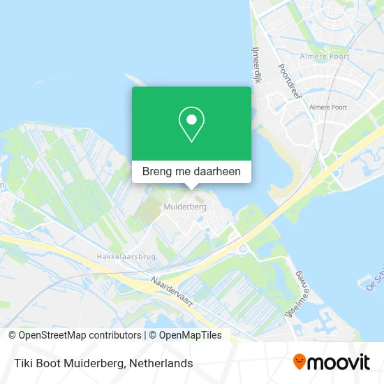 Tiki Boot Muiderberg kaart