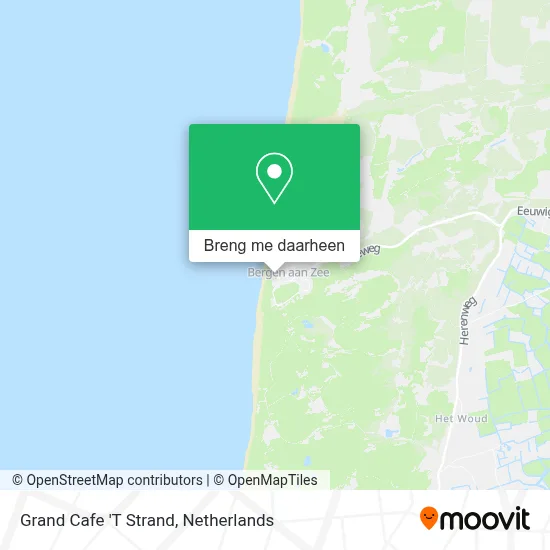 Grand Cafe 'T Strand kaart