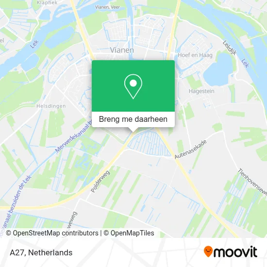 A27 kaart