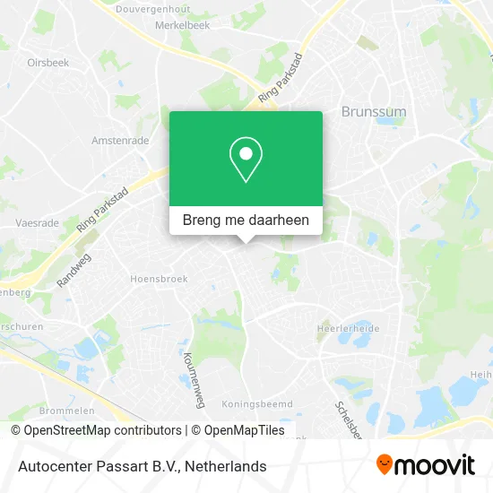 Autocenter Passart B.V. kaart