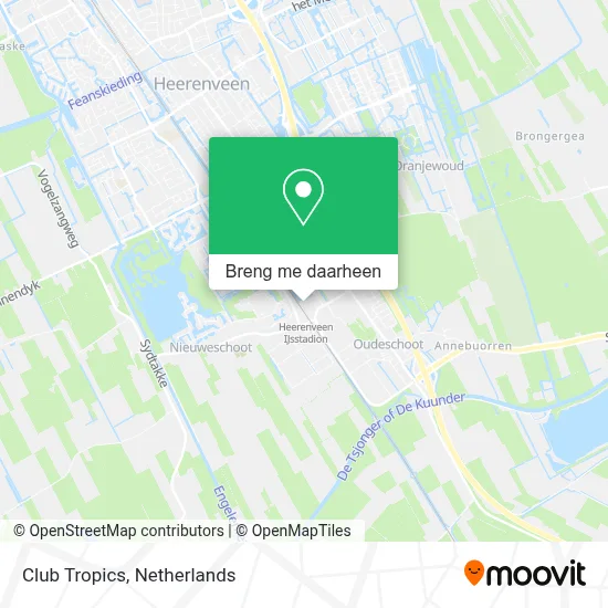 Club Tropics kaart