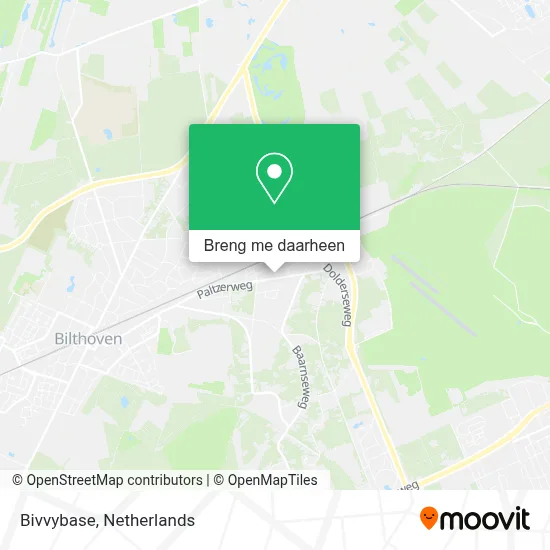 Bivvybase kaart