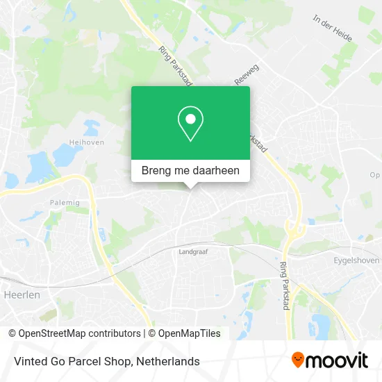 Vinted Go Parcel Shop kaart