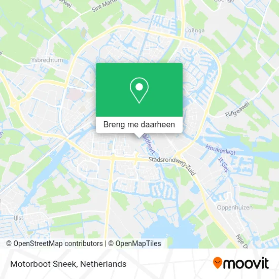 Motorboot Sneek kaart