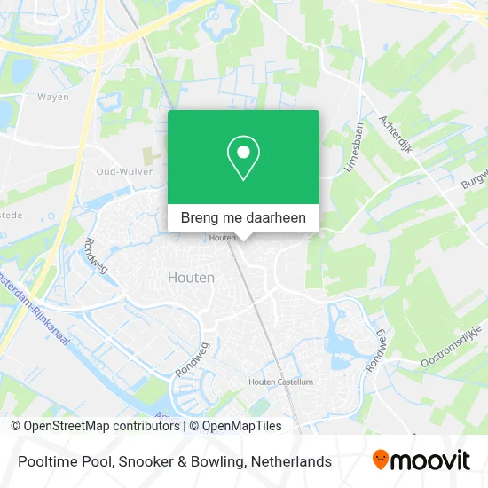 Pooltime Pool, Snooker & Bowling kaart