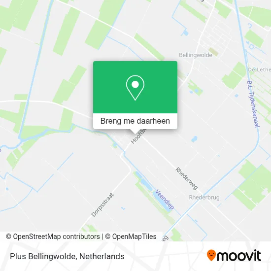 Plus Bellingwolde kaart