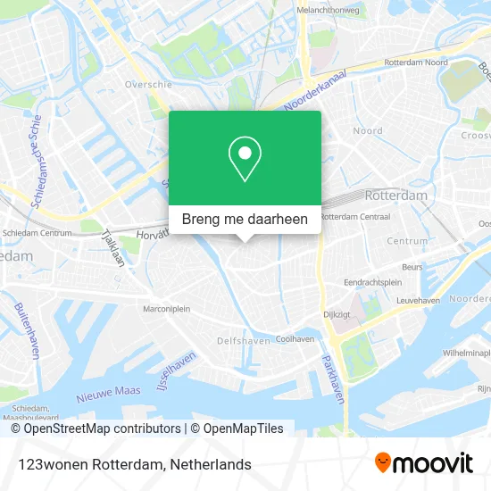 123wonen Rotterdam kaart