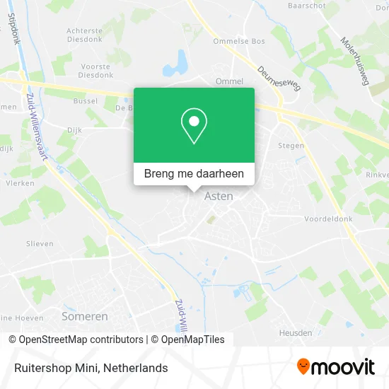 Ruitershop Mini kaart