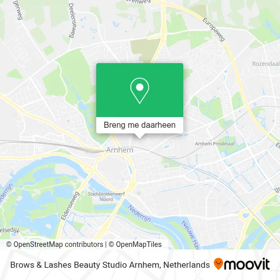 Brows & Lashes Beauty Studio Arnhem kaart