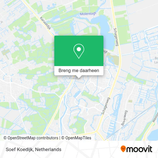 Soef Koedijk kaart