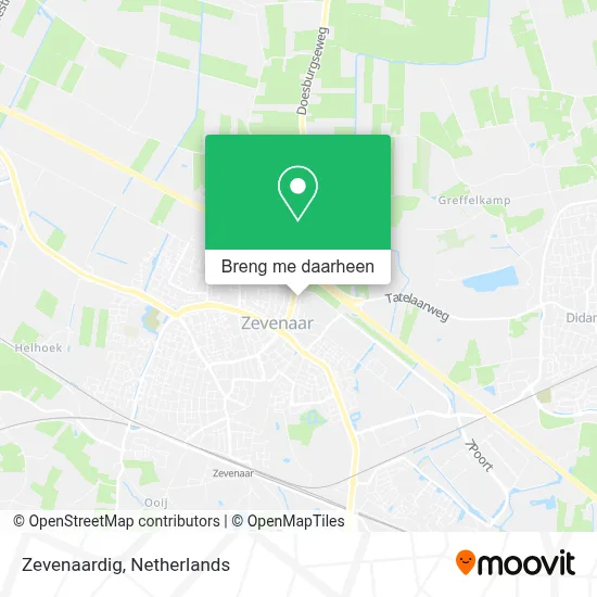 Zevenaardig kaart