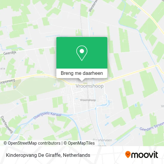 Kinderopvang De Giraffe kaart