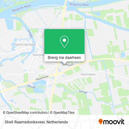 Shell Raamsdonksveer kaart