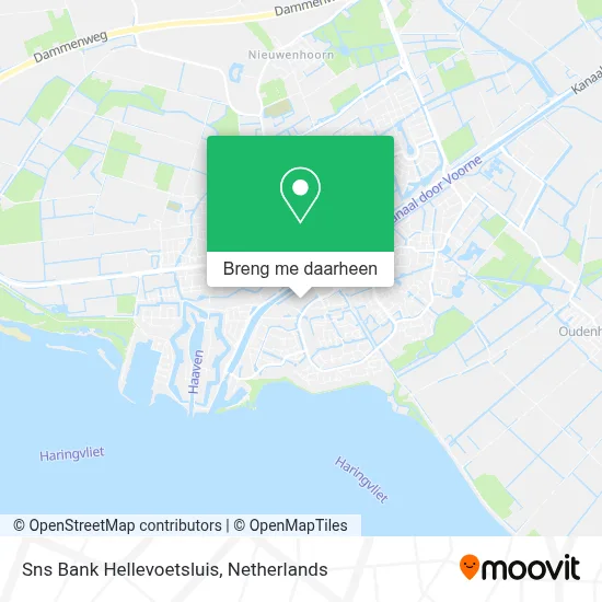 Sns Bank Hellevoetsluis kaart