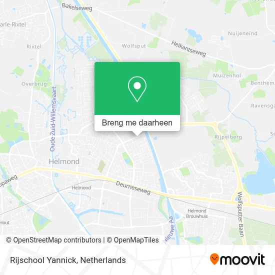 Rijschool Yannick kaart
