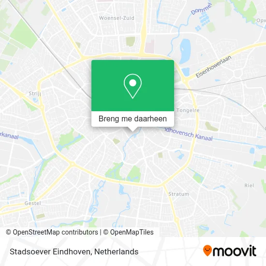Stadsoever Eindhoven kaart