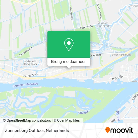 Zonnenberg Outdoor kaart