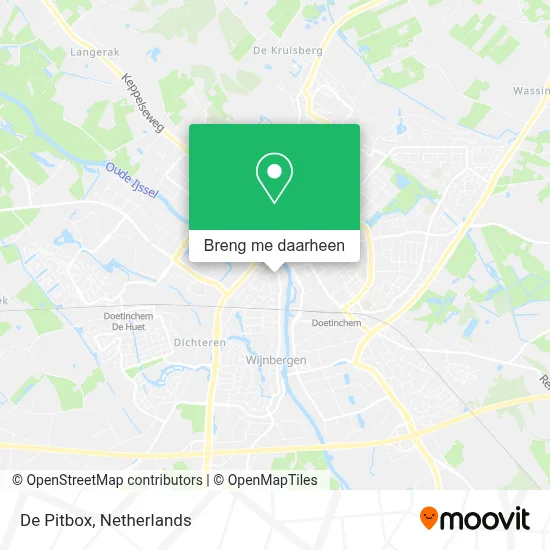 De Pitbox kaart