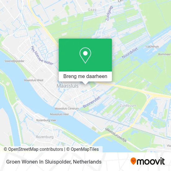 Groen Wonen In Sluispolder kaart
