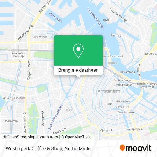 Westerperk Coffee & Shop kaart