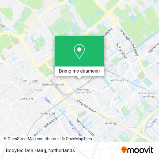 Bodytec Den Haag kaart