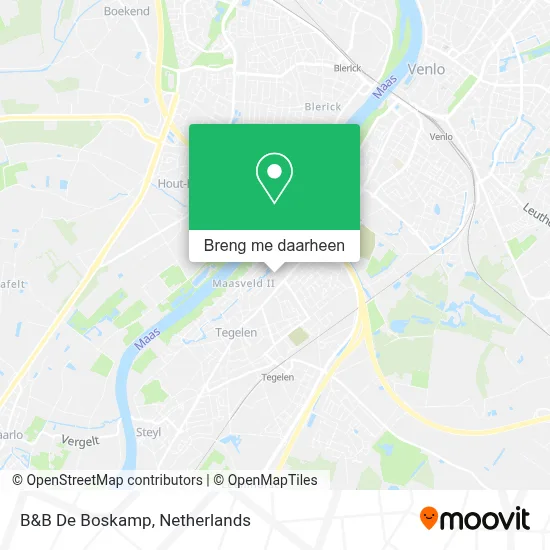 B&B De Boskamp kaart