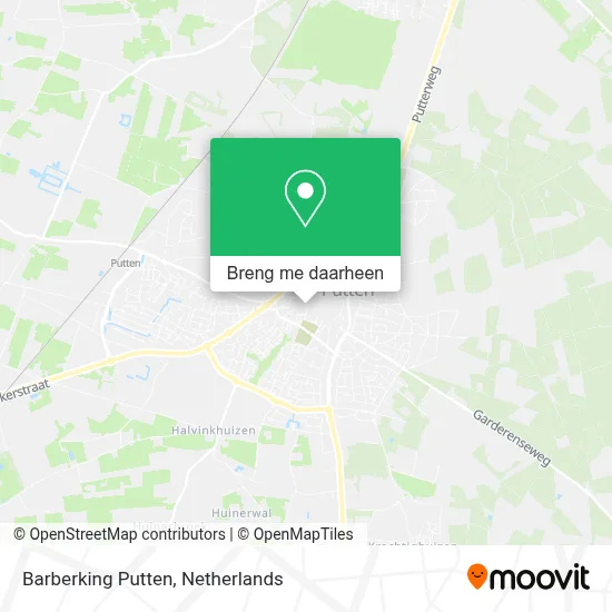 Barberking Putten kaart