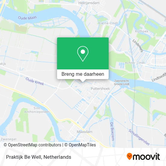 Praktijk Be Well kaart