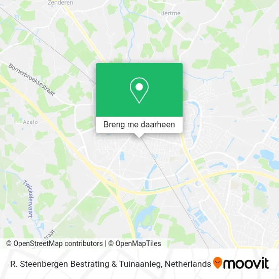 R. Steenbergen Bestrating & Tuinaanleg kaart