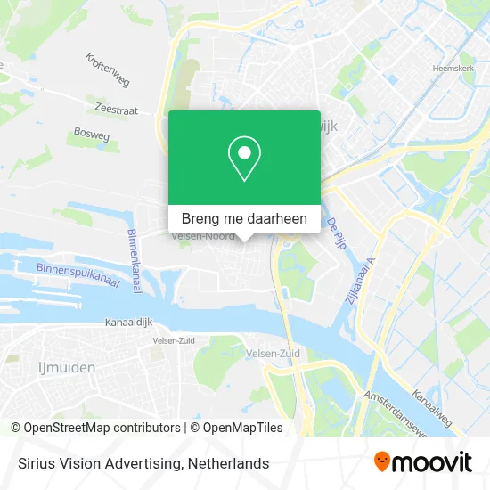 Sirius Vision Advertising kaart