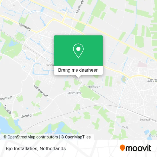 Bjo Installaties kaart