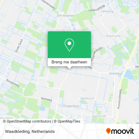 Waadkleding kaart