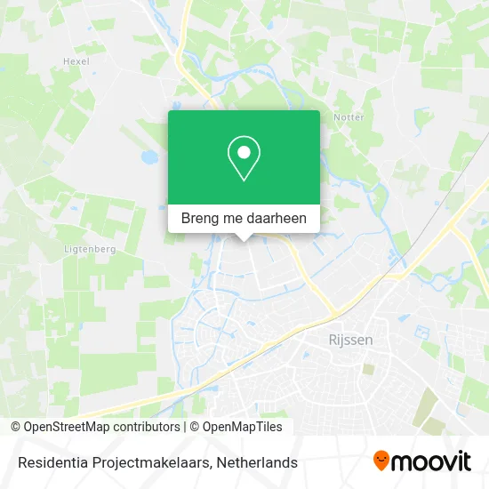 Residentia Projectmakelaars kaart