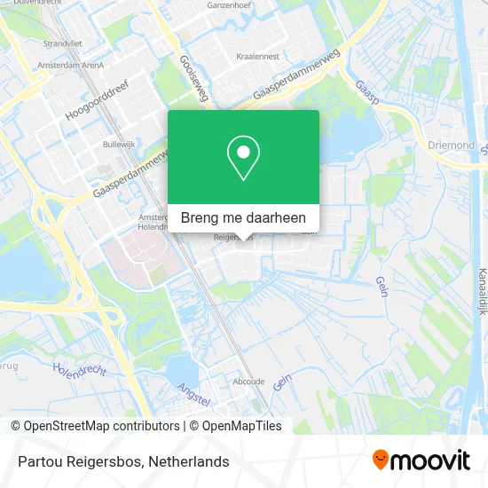Partou Reigersbos kaart
