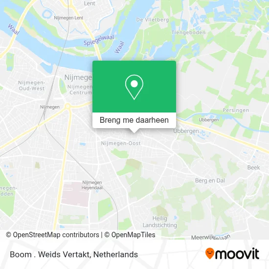 Boom . Weids Vertakt kaart