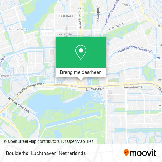 Boulderhal Luchthaven kaart