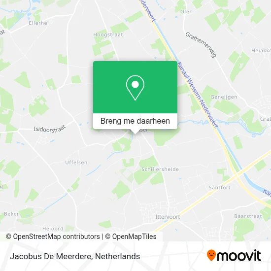 Jacobus De Meerdere kaart