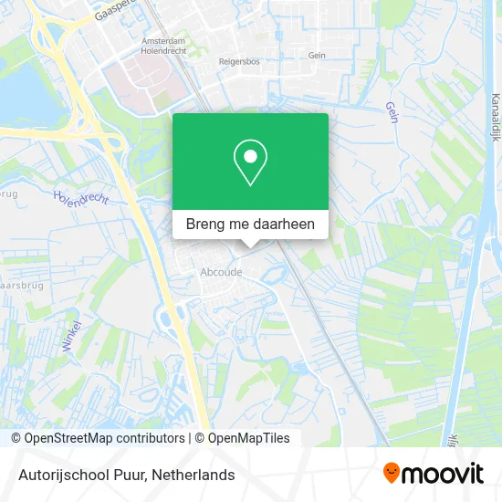 Autorijschool Puur kaart